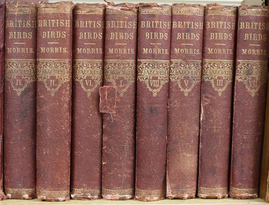 Rev.Morris - History of British Birds, eight volumes